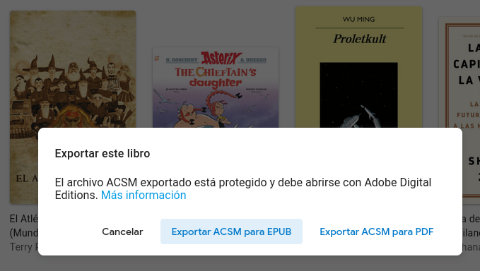 La opción en Google Play